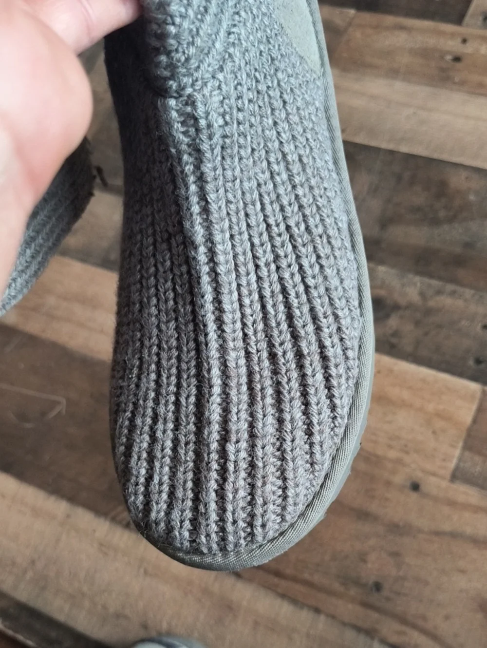 UGG Classic Cardy Gray Wool Blend Knit Boots Sz 10 Women